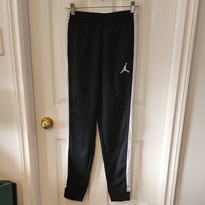 Jordan Kids Black Joggers with White Accents
